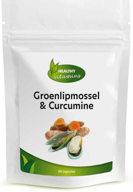 Groenlipmossel en Curcumine met Zwarte besblad | 60 capsules ⟹  Vitaminesperpost.nl | bol.com