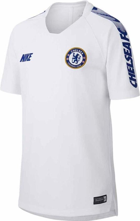 katje Hinder brug Nike Chelsea FC Junior Trainingsshirt - Voetbalshirts - wit - 164 | bol.com