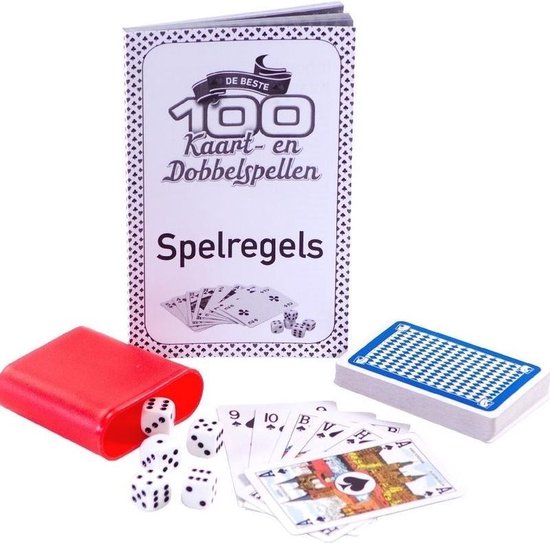 Afbeelding van het spel Spelletjes box 100 kaart en dobbelspellen