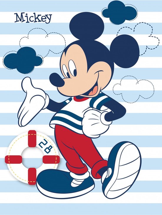 Couverture Disney Mickey Mouse 140 X 100 Cm Bleu | bol