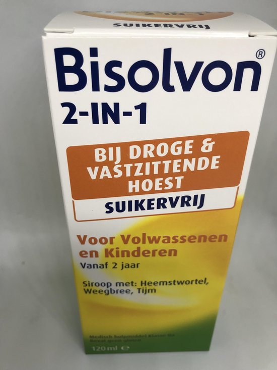 Bisolvon Drank 2-in-1 suikervrij (120ml) - Bisolvon