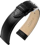 Hirsch horlogeband - Highland Zwart - Leer - 16mm