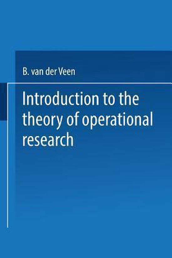 Introduction to the Theory of Operational Research - cover