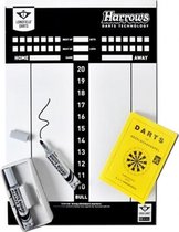 Dartbord scorebord met markers