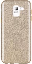 Samsung Galaxy J6 2018 Hoesje - Glitter Back Cover - Goud