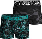 Bjorn Borg Eiffel & Shadeline jongens boxershort - 2pack - zwart - maat 146