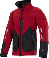 Snickers WINDSTOPPER Soft Shell Jack - 8888-1604 - Chili rood/Zwart maat XXL