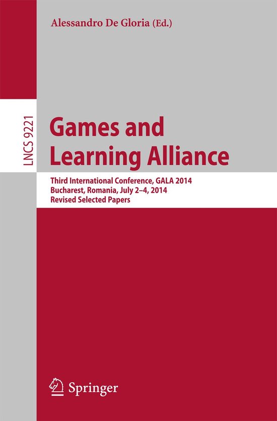 Springer Nature Proceedings Computer Science - Games and Lea ... - cover