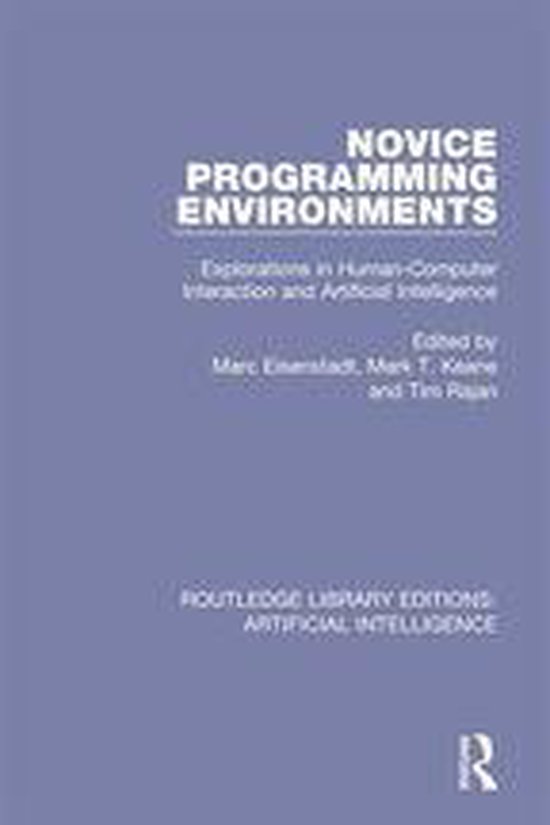 Routledge Library Editions: Artificial Intelligence - Novice ... - cover