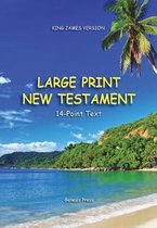 Large Print New Testament, 14-Point Text, Tropical Paradise, KJV