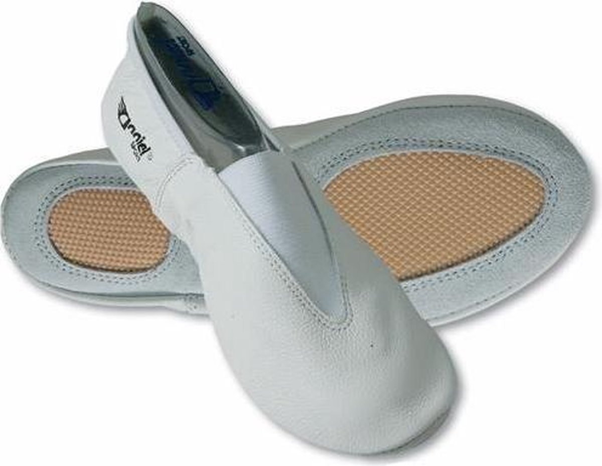Anniel Turnschoenen Olympia Leer Wit Maat 45