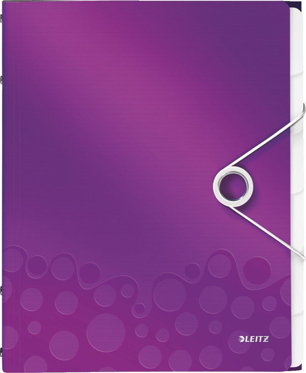 Leitz 4633 WOW - Sorteermap - Paars Metallic - 6 tabs