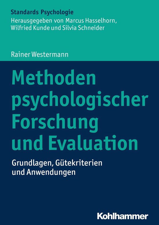 Methoden psychologischer Forschung und Evaluation - cover