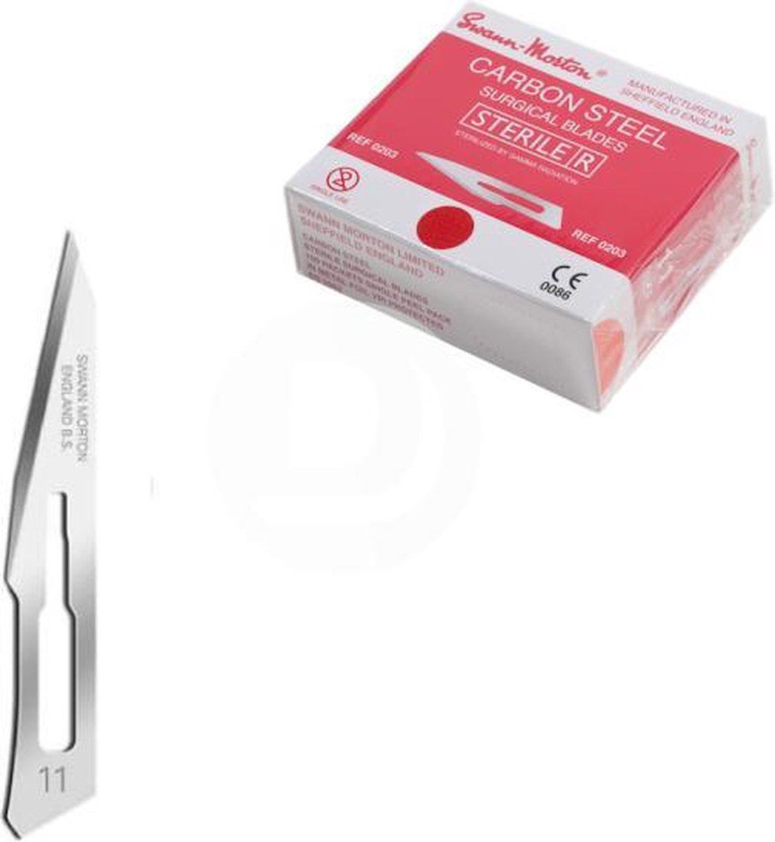 Swann Morton lames de bistouri scalpels - stérile, emballé individuellement  - boîte de 10 pièces.