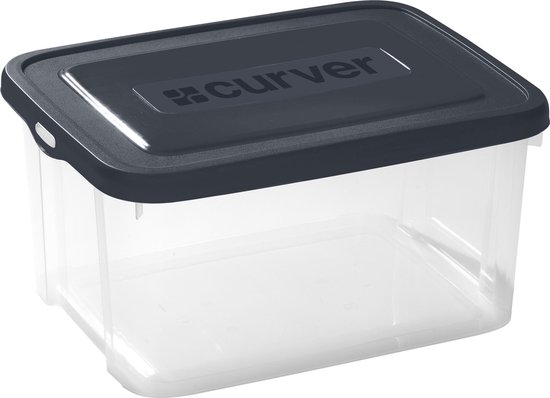 Curver Box met Deksel - 25L - Zwart | bol.com
