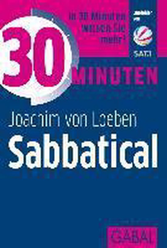 30 Minuten Sabbatical - cover