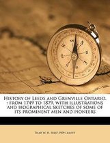 History of Leeds and Grenville Ontario,