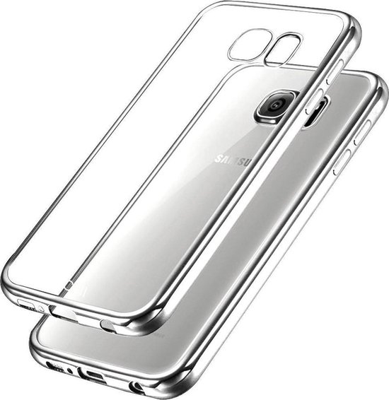 Hoesje Transparant voor Samsung Galaxy S6 Edge, Galaxy S6 Edge Zilver  Siliconen TPU... | bol.com