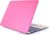 Xssive Macbook Case voor MacBook Retina 12 inch - Laptoptas - PU Hard Cover - Roze