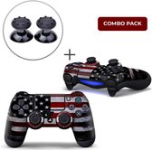 Amerika Combo Pack - PS4 Controller Skins PlayStation Stickers + Thumb Grips