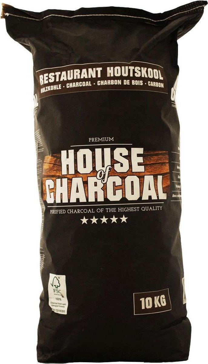 House of Charcoal Acacia Restaurant Houtskool FSC 10kg