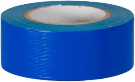 cassette Beneden afronden opbouwen Duct tape blauw - 50mm x 50m | bol.com