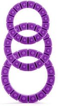 Silicone Love Wheel 3 sizes - Paars - cockring