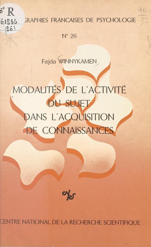 Modalités de l'activité du sujet dans l'acquisition des co ... - cover