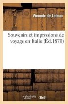 Souvenirs Et Impressions de Voyage En Italie