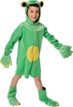 dressforfun - Kinderkostuum kikker 128 (7-8y) - verkleedkleding kostuum halloween verkleden feestkleding carnavalskleding carnaval feestkledij partykleding - 301548