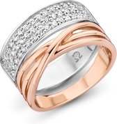 Orphelia ZR-7205/54 Zilver Ring Rosegold Plated Plated/Silver Zirconium