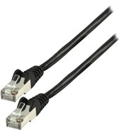 FTP CAT 5e netwerk kabel 5,00 m zwart
