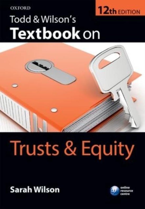 Todd & Wilsons Txtbk Trusts & Equity 12 - cover