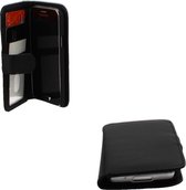 Samsung Galaxy S5 mini G800 Luxury PU Leather Flip Case With Wallet & Stand Function Zwart Black