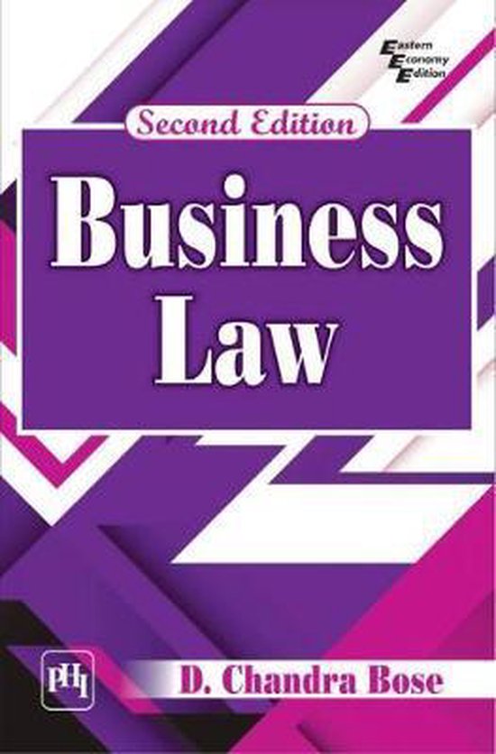 Business Law, D. Chandra Bose 9789387472235 Boeken bol