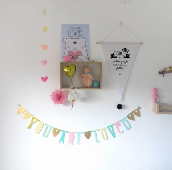 Letter Banner Pastel 138 stuks Letter Banner Pastel 138 stuks (gratis verzending)