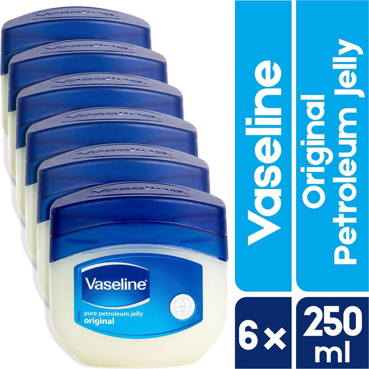 Vaseline Petroleum Jelly | 6 x 250 ML | XXL Voordeelverpakking | bol.com