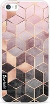 Casetastic Softcover Apple iPhone 5 / 5s / SE - Soft Pink Gradient Cubes