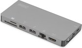 Digitus DA-70877 USB-C laptopdockingstation Incl. laadfunctie