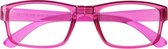 Lifetime-vision Leesbril Opvouwbaar Dames Roze Sterkte +1.00