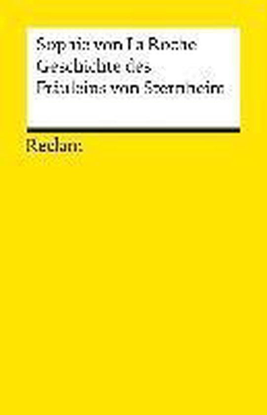 Geschichte des Fräuleins von Sternheim - cover