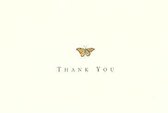 Thank You Notes Gold Butterfly