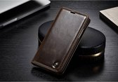 Caseme Leren Wallet iPhone X - Coffee Bruin