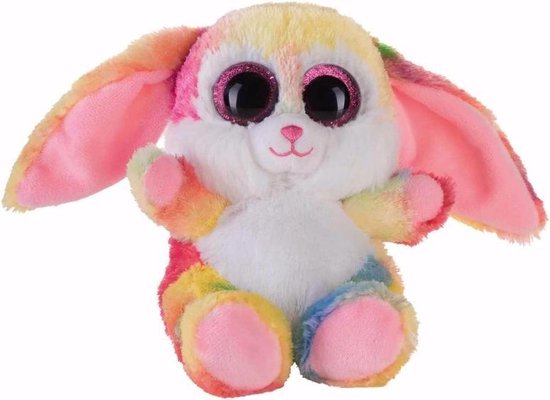 Pluche haas/konijn knuffeltje roze kleuren 15 cm | bol.com