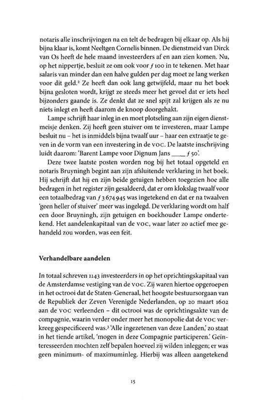 Boekpagina met de titel "Verhandelde aandelen". Bevat tekst en paginanummer "35".
