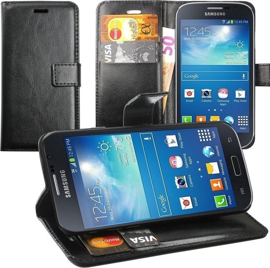Wallet bookcase type hoesje Samsung Galaxy Grand Neo i9060/9080 Plus -  Zwart | bol.com
