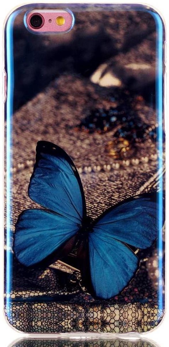 Blu-ray IMD TPU Softcase iPhone 6(s) - Vlinder