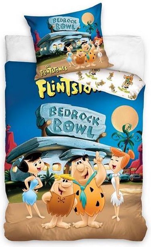 Flintstones - Dekbedovertrek - Eenpersoons - 140x200 cm + 1 kussensloop 70x80 cm -... | bol.com