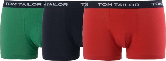 Tom Tailor Boxershort - Maat M --CONVERTMannen - rood/blauw/groen