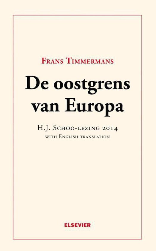 De oostgrens van Europa - Frans Timmermans | Do-index.org